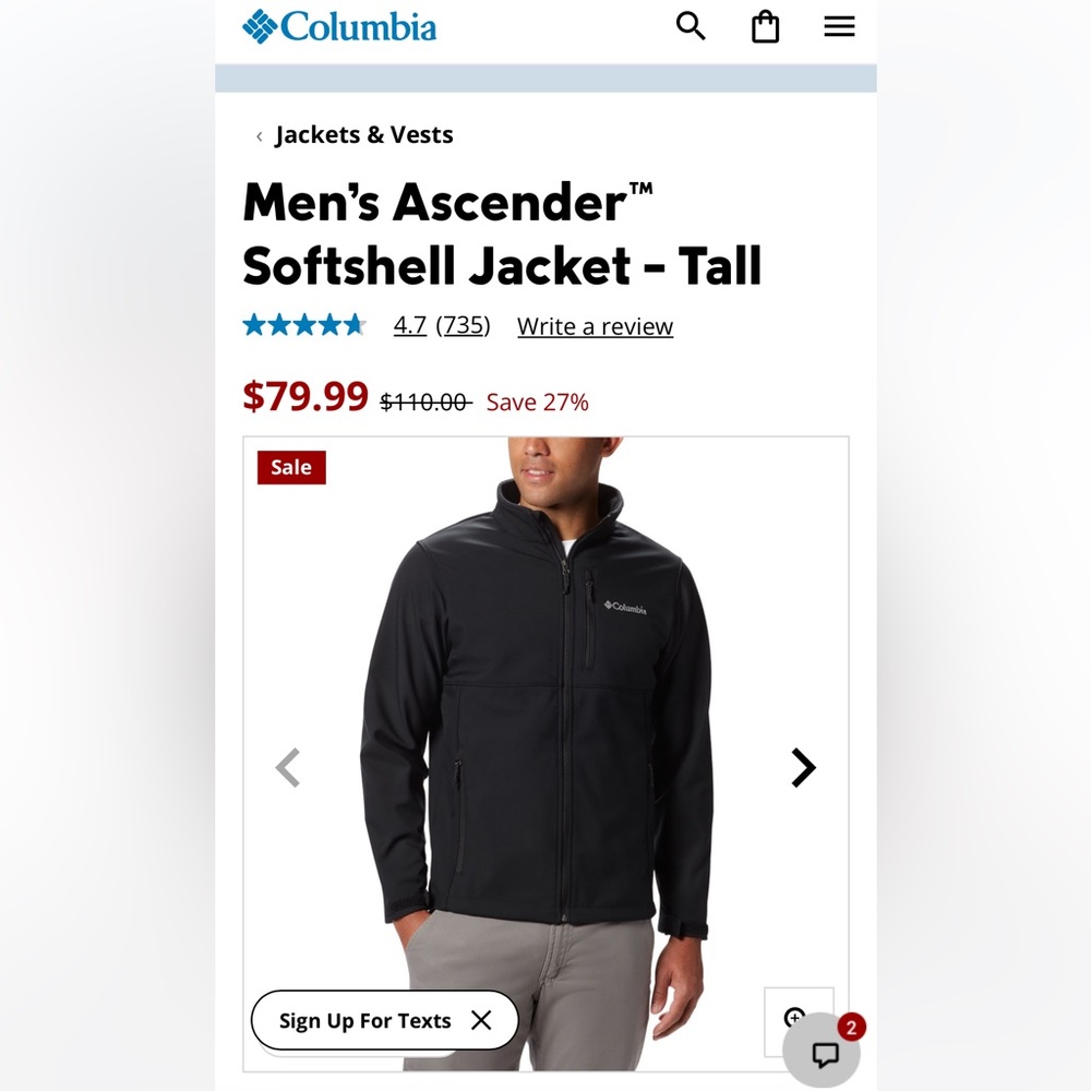 Columbia Ascender Softshell Jacket - Men's 3XT